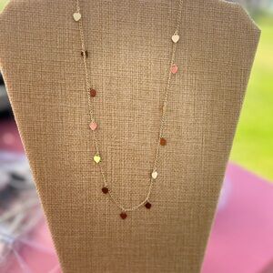 Gold Filled Heart Charm Necklace